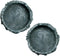 OMEM Reptile Natural Bowl Food and Water Dish, Resin Made, 2PCS, Gray, S