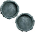 OMEM Reptile Natural Bowl Food and Water Dish, Resin Made, 2PCS, Gray, S