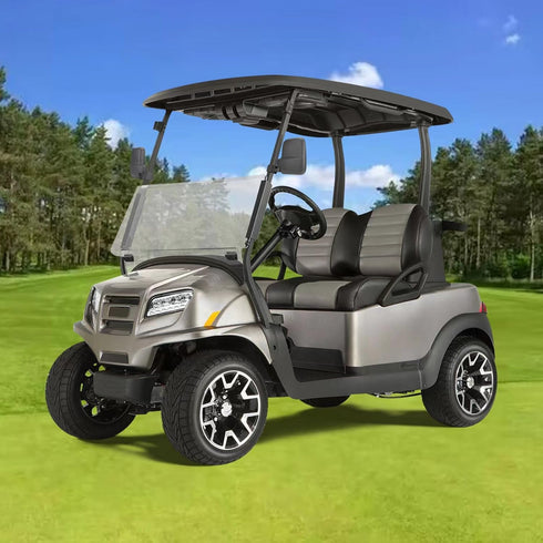 Golf Cart Mirror, Upgraded Installation for Square Tube Roll Cage Compatible with Club Car, Yamaha, EZ GO