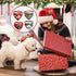 Christmas Dog Bandanas, Adjustable Pet Christmas Triangle Scarf Stylish Breathable Dog Bib with Buckle Design for Fall