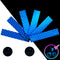 LOOM Reflective Stickers Kit (6pcs Brilliant-Blue) for Nighttime Safety, Waterproof Self-Adhesive Decals