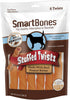 Smartbones Stuffed Twistz with Peanut Butter, 6 Count Rawhide-Free Chews for Dogs