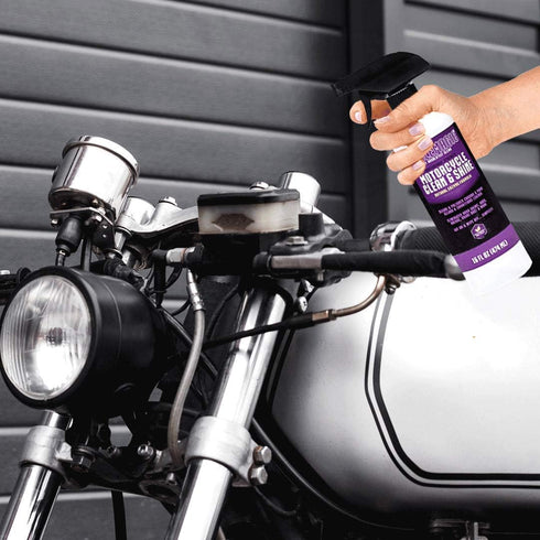 (16oz 2pack 25%)) CycleMagic Motorcycle Clean and Shine Motorcycle Cleaner & Conditioner, Chrome Cleaner, Leather