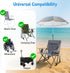 Fevbcnrj Chair Canopy Umbrella Compatible with GCI - Sunshade Attachment, Portable Umbrella for Beach Chair