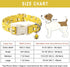 ARING PET Bees Dog Collar, Cute Adjustable Yellow Bees Print Pet Collars for Small Medium Large Dogs
