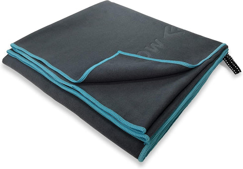 Flow Hydro Sport Towel - Microfiber Quick Dry Swimming Towels for Swim, Pool, Triathlon, and Other Water Sports in Medium, Large, Extra Large, and Hooded Sizes (Gray, Large (60" x 30")) by Flow Swim Gear