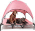 Midlee Pink Dog Cot Bed with Canopy, Large - 30" x 36"