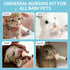 OGNWFUNK Set Pet Nursing Kit Kitten Bottle Feeding with Nipples, Syringes, and Formula Dispenser for Newborn Puppies