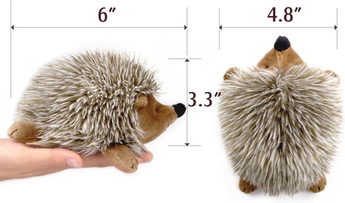 Pawaboo Plush Dog Toy, Non-Toxic Super Soft Faux-Fur Hedgehog Squeak Toy for Dog Puppy Training and Playing