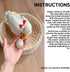 QBLEEV Pet Cole Duck Diapers for Baby Ducks, Chicken Diapers for Real Hens, Fashionable Duckling Nappy Poultry Cloth