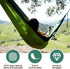 Ultra-Light Travel Camping Hammock, 300kg Load Capacity, Quick-Drying Parachute Nylon, Includes Carabiners