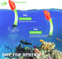 Kids Snorkel Set, Dry Top Snorkeling Gear for Youth Age 5-15, Tempered Glass Diving Mask