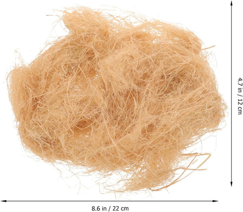 1 Bag Natural Raffia Grass Bird Nesting Materials for Nest Building, Small Animals House Filler Paper for Boxes