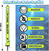 Seafard High Visibility Diving Surface Marker Buoy (SMB), Inflatable Scuba Signal Tube with Reflective Band, Safety