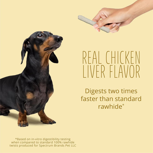 Better Belly Highly Digestible Rawhide Small Roll Chews, Dog Treat, NO Artificial Colors or Flavors