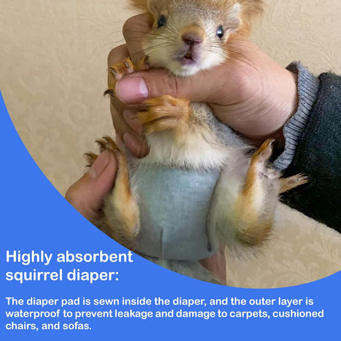 2PCS Small Pet Diapers,Adjustable Sugar Glider Diapers Climbing Diapers,Washable,Specially Designed for Use on Pet