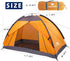 Single Backpack Tent 7.2 × 4 × 4 Feet, Waterproof Camping and Hiking Tent for One Person, Light and Durable