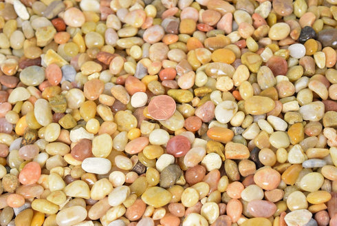 Generic 30 Lbs. Large Salmon Bay Pebbles for Bonsai Tree, Lucky Bamboo, Zen/Fairy