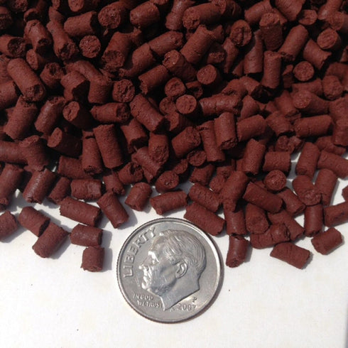 Aquatic Foods Inc. 1/8" 5/16" Community Fish...2-lbs Beef Heart x Sinking Bits for Discus, Cichlids, Carnivores