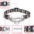 Martingale Collar: Training Dog Collar with Stainless Steel Chain for No Pull Walking (M, Peony)