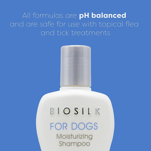 BioSilk for Dogs 12 oz Silk Therapy Moisturizing Shampoo, Best for Dry, Itchy, Sensitive Skin, 2 Pack.