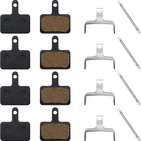Zonon 4 Pairs Bike Brake Pads, Compatible with TRP Tektro Shimano Deore High-Performance Mountain Bike Disc Brakes