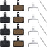 Zonon 4 Pairs Bike Brake Pads, Compatible with TRP Tektro Shimano Deore High-Performance Mountain Bike Disc Brakes