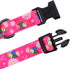 Rhea Rose Pink Dog Collar - Summer Daisy and Bees Print for Large Dogs