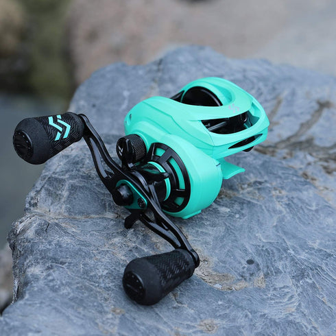 Sougayilang Baitcasting Reels - 8:1 Gear Ratio Fishing Reel with Magnetic Braking System, 9 + 1 Ball Bearings