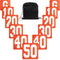 Jecery Set of 11 Football Yard Markers High Visibility Football Field Yard
