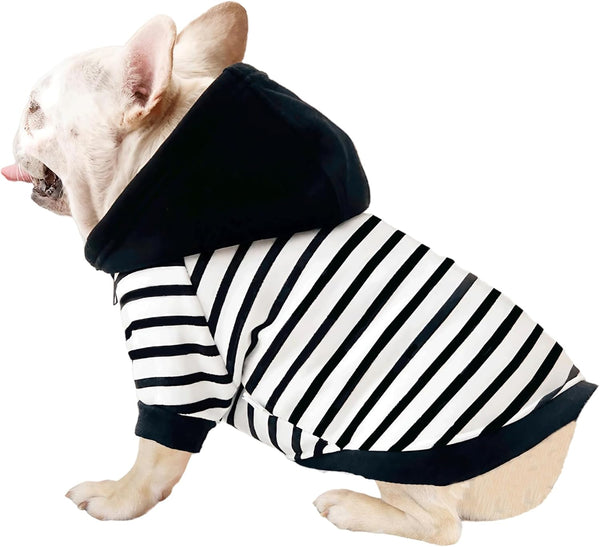 French Bulldog Clothes - Warm Fleece Dog Sweatshirt with Zipper Closure for Medium Dogs
