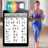Resistance Bands Set (12 Piece) - Includes Door Anchor, Ankle, Wrist Strap, Exercise Guide and Carrying Bag