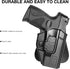 Tactical Scorpion Gear Slimline Modular Level II Retention Paddle Holster for Taurus Millennium G2 PT111 PT132 PT138