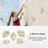 Set TWO STONES Wooden Rock Climbing Holds for Adults | Wood Rock Wall Climbing Holds for Gyms | Variety Screw On