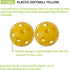 12" Set Champion Sports Hollow Plastic Softball - Practice Softballs - Regulation Size Balls - Fun for All Ages