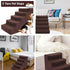 Topmart 5 Tiers Plastic Dog Stairs, Non-Slip Steps for Couch/Bed, Ideal for Old/Injured Dogs and Cats