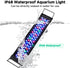 24/7 IP68 12-18 Inch AQQA LED Aquarium Light, Mode Waterproof Extendable Bracket Fish Tank Light, DIY Mode Full