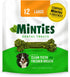 Minties Dental Chews for Dogs, 12 Count, Vet-Recommended Mint-Flavored Treats for Large Dogs Over 50 lbs