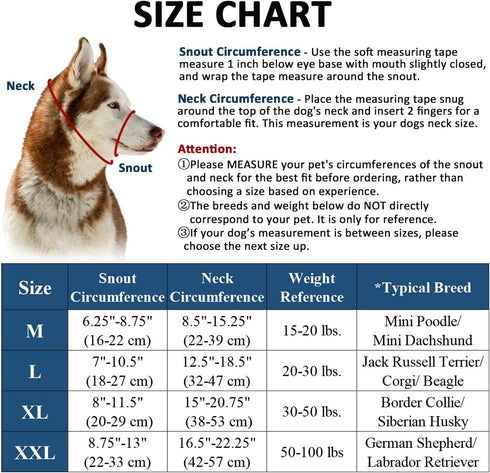 BARKLESS No-Pull Head Collar for Dogs, Soft Halter Harness with Expert Training Guide (M, Navy Blue)