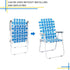 XIAOSENLIN 2-Pack Blue-2 Beach Chair Camping Chair, Sunbathing Chairs High Back Outdoor Lawn Concert Beach Folding