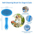 5-in-1 Dog Brush Grooming Kit - Set of 5 Blue - Dog Grooming Supplies for Short and Long Haired Dogs