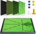 Foldable Golf Hitting Mat with 10mm EVA Base, Premium Dual-Turf Golf Practice