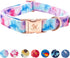 Elegant little tail Colorful Pattern Dog Collar, Durable Adjustable Pet Collar for X-Large Dogs