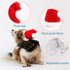 Pet Santa Hat for Dogs, Adjustable Christmas Hat for Cats, Puppy Xmas Costume Decoration, Red (Small)