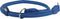 Round Genuine Rolled Leather Choke Dog Collar - Blue (26" Long)