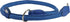 Round Genuine Rolled Leather Choke Dog Collar - Blue (26" Long)