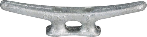 Seachoice Open Base Dock Cleat, 8 In., Galvanized Gray Iron