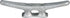 Seachoice Open Base Dock Cleat, 8 In., Galvanized Gray Iron