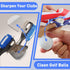 Golf Club Brush and American Flag Golf Towels - Cleaning Kit with Strong Magnet for Golf Clubs or Bag