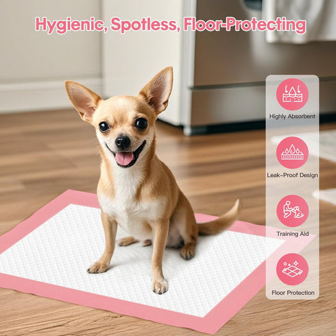 13" 18" -100 Count (13" 18" 100 Puppy Pads Disposable Puppy Training Pads x Puppy Pads | Premium Puppy Potty Training